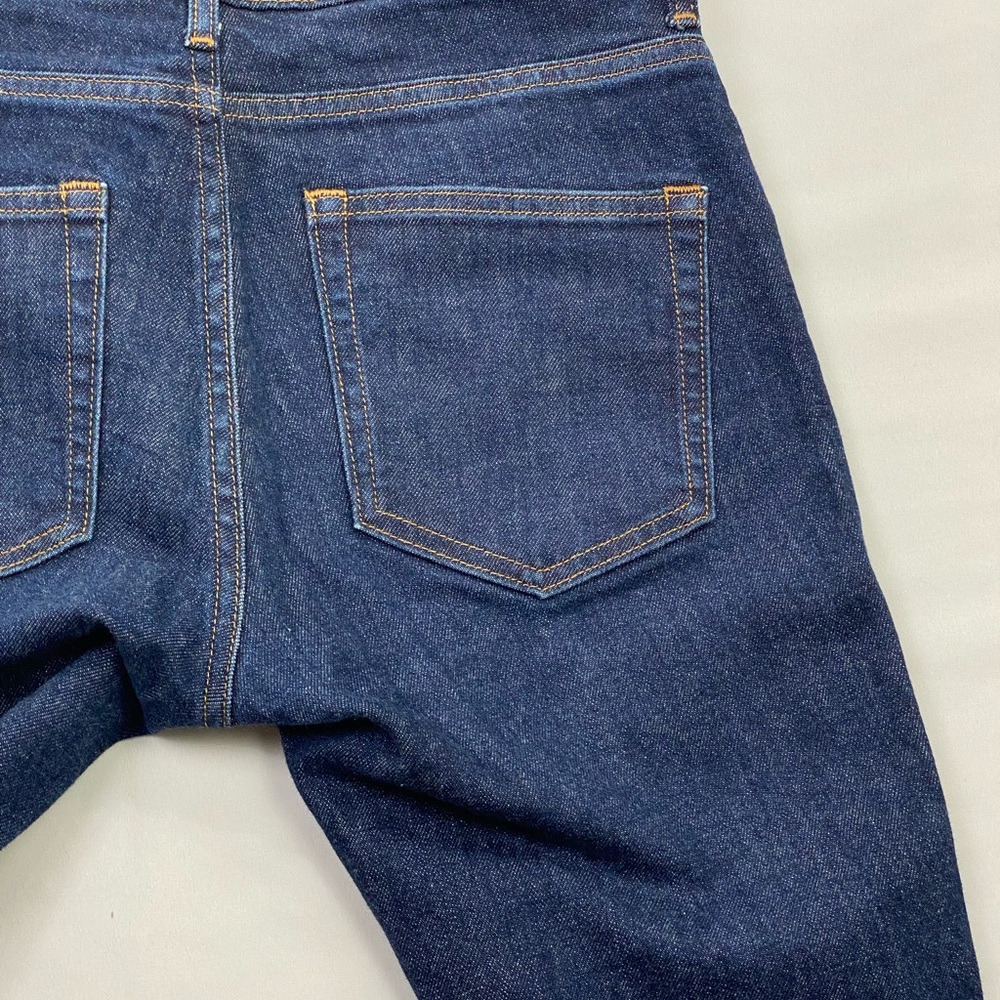 Everlane Blue Jeans Stretchy Dk Denim Mid-Rise Skinny Ankle Pants 27R (28x27) - Picture 10 of 14